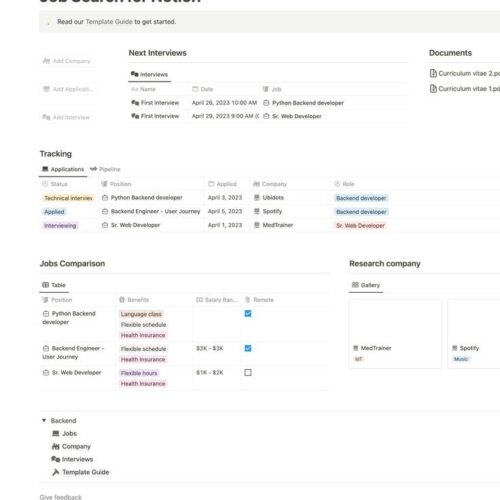 Job Search & Career Tracker
