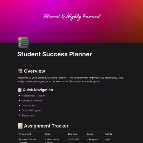 Student Success System